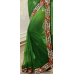 Dazzling Green Designer Embroiderd Border Saree